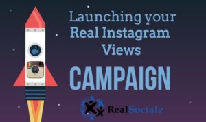 RealSocialz Instagram video views campaign